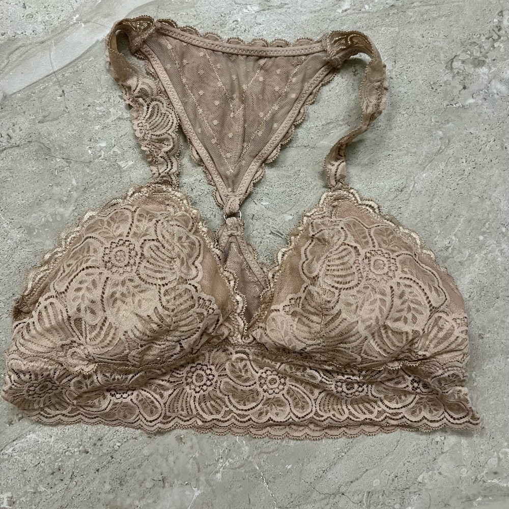 Aerie Nude lace Bralette size s